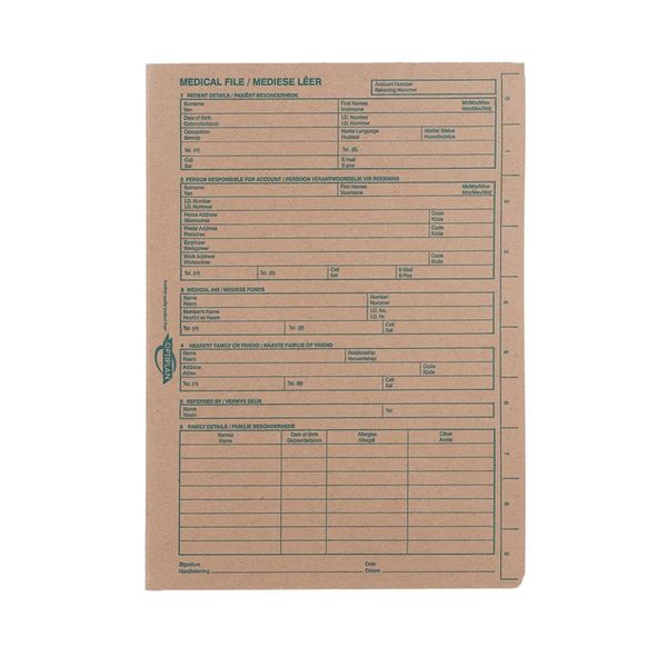 OPTIPLAN 750 Standard Medical File (Pack of 100)