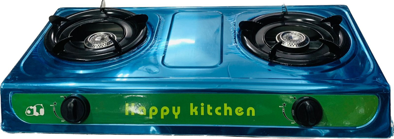 Happy Kitchen Large 2 Plate Table Top Piezo Ignited Gas Stove