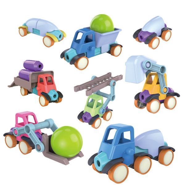 HEMCO Kids Magnet Engineering Car Building Block Toys 40 Piece 152-3 B4722