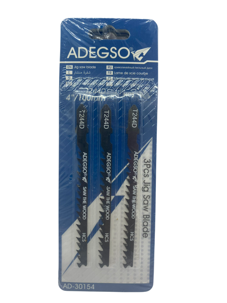 Adegso- 3 Piece Jig Saw Blades- T244D