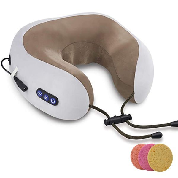 Portable Ushaped Massage Pillow Beige Shop Today. Get it Tomorrow