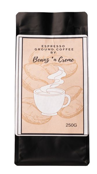 Beanz n Crème Espresso Blend Ground Coffee 250g