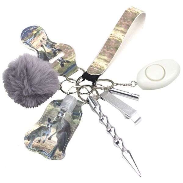 Camping Multifunctional Personal Alarm Self Defence Keychain Accessories