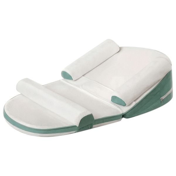 Baby Changing Pad Mat with Side Cushions &amp; Head Support - Green