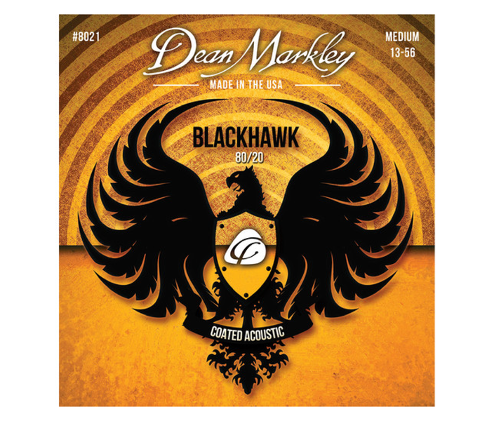 Dean Markley Blackhawk Medium Coated Bronze Acoustic Guitar Strings 13-56