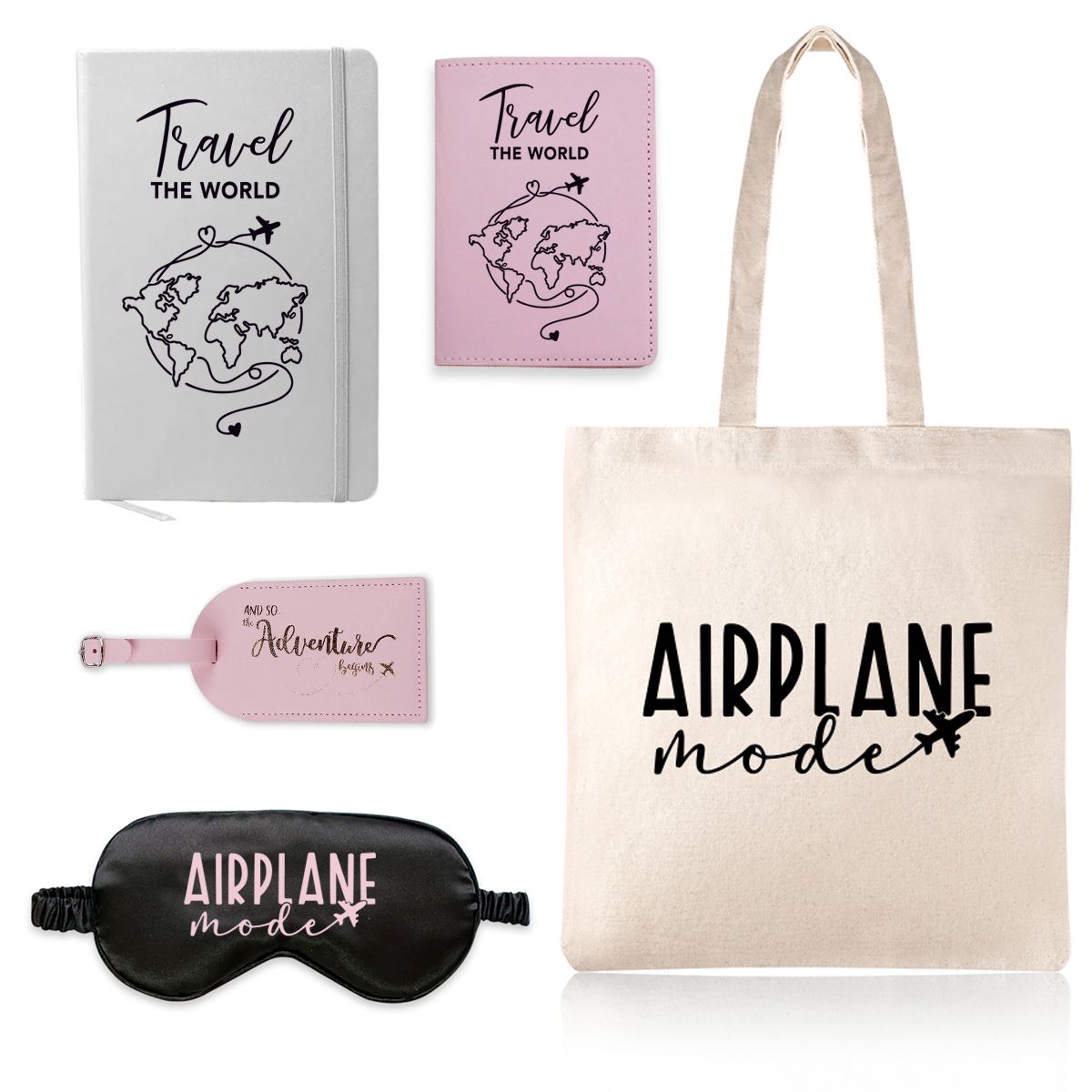Cute Airplane Mode Travel Bundle Gift Set