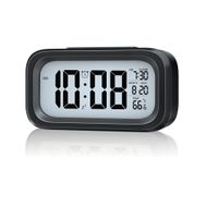 Digital Alarm Clock, Smart Night Light Easy Operation Clock for Kids