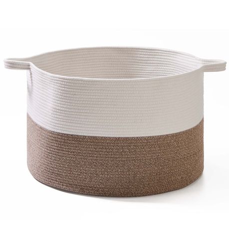 Chenshia 90L Woven Laundry Basket Foldable Storage Hamper Decor Organiser Image