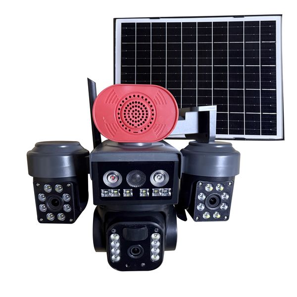 Solar-Powered Camera, Full-Color Night Vision Outdoor Surveillance Camera