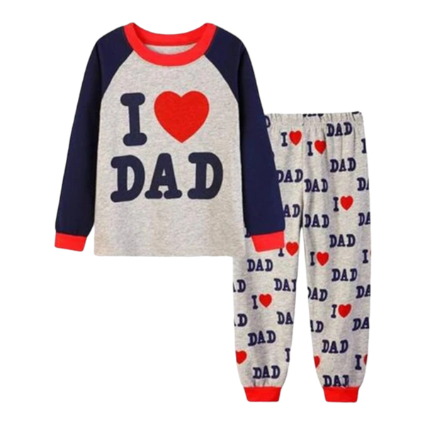 Kids Grey - I Love Dad Pyjamas