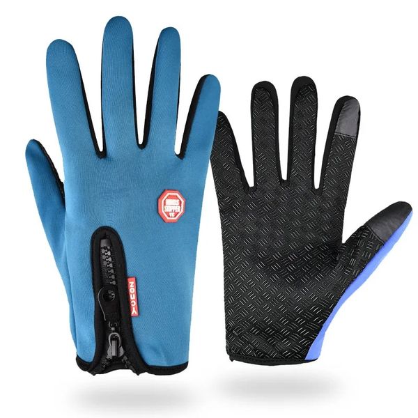 HKXY Winter Sports Gloves -Running/Cycling/Skiing/Soccer Essential - Blue