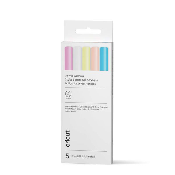 Cricut Acrylic Gel Pens; 1.0 mm 5 pack