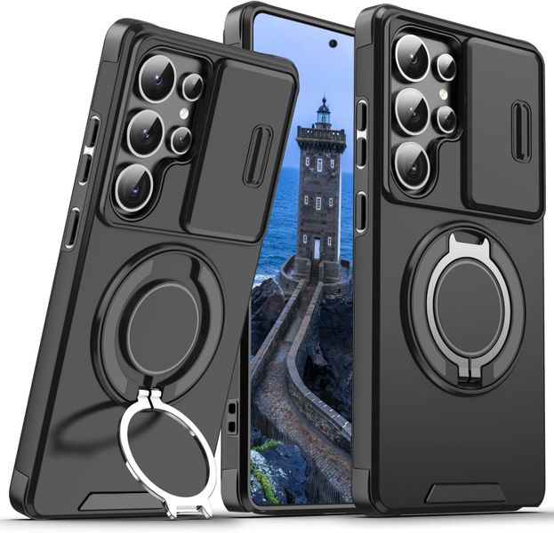 Magnetic Rotate Ring Phone Case Compatible With Samsung Galaxy S26 Ultra
