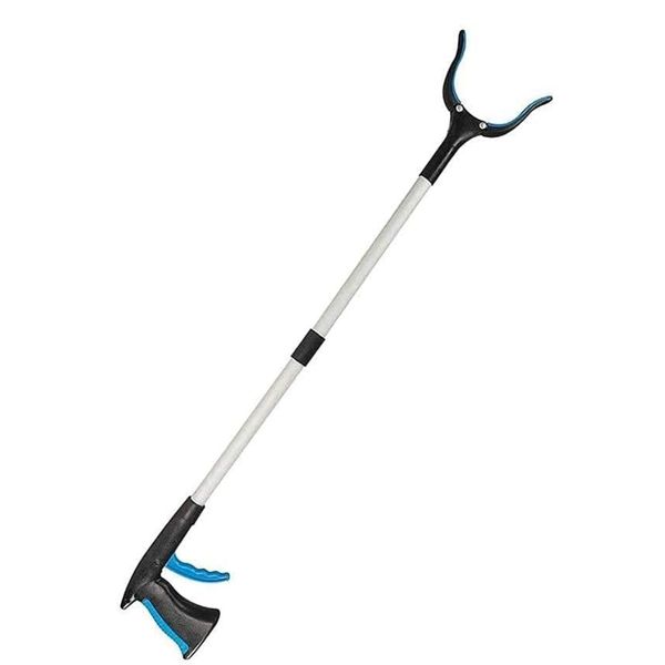 Aluminum Alloy Foldable Trash Grabber Reacher Tool 82cm - Black