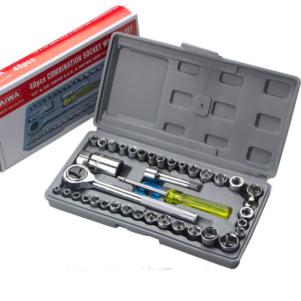 40 Piece Combination Craftsman's Tools Socket Wrench Set 230402