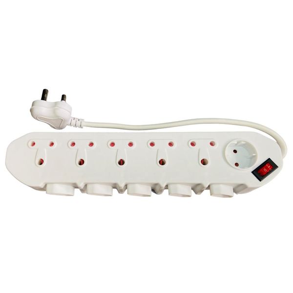 11 Way Multi Plug Power Adaptor Schucko &amp; Euro