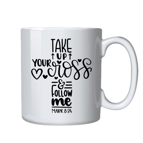 Cross Follow Me Christian Theme Birthday Christmas Gift Cup Mug 402