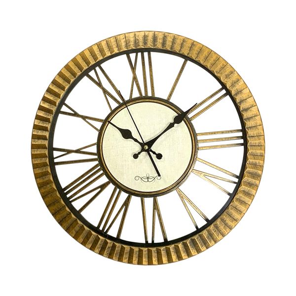 Antique Vintage Bronze Wall Clocks Battery Operated - 40cm