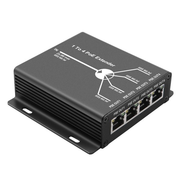 4 Port IEEE802.3Af Extender with 10/100Mbps LAN Ports 4 POE Extender