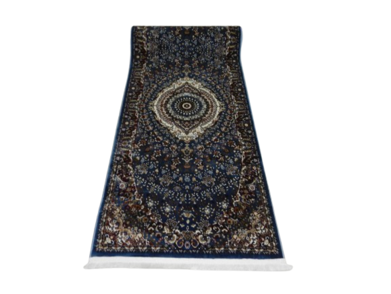 Bluer Floral Rectangular 400 L x 80 W cm Rug