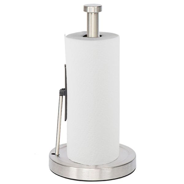 Paper Towel Holder Stand Stainless Steel Sturdy for Kitchen and Bathroom