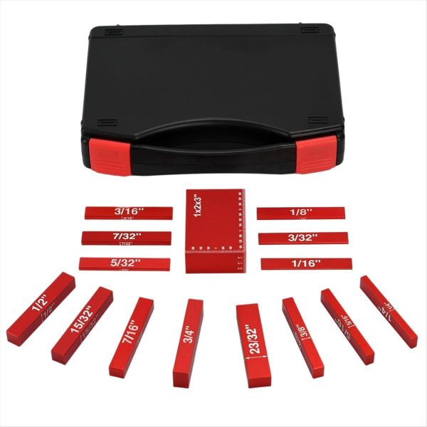 Setup Blocks Woodworking Height Gauge Set Red