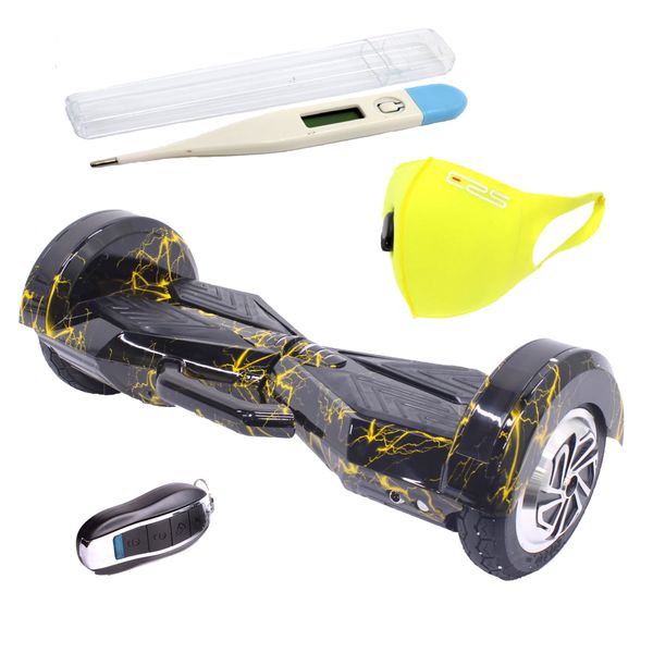 Self BalanceScooter8" Hoverboard-LED-Bluetooth-Remote-Thermometer-Lightning