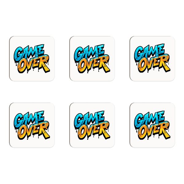 Game Over Coasters - Set of 6
