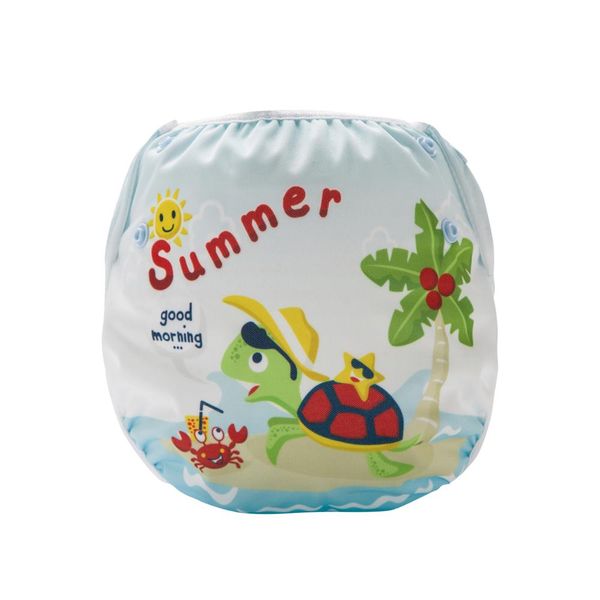 Baby Reusable Swim Diaper Summer Position Print