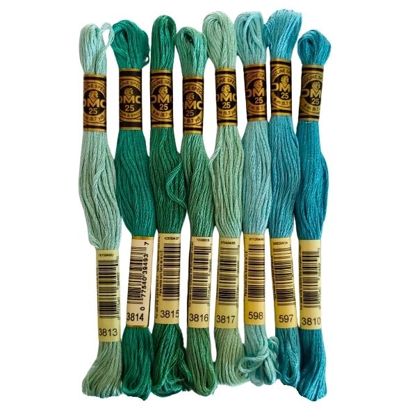 Embroidery Threads - Tidal Pools - Ocean Collection