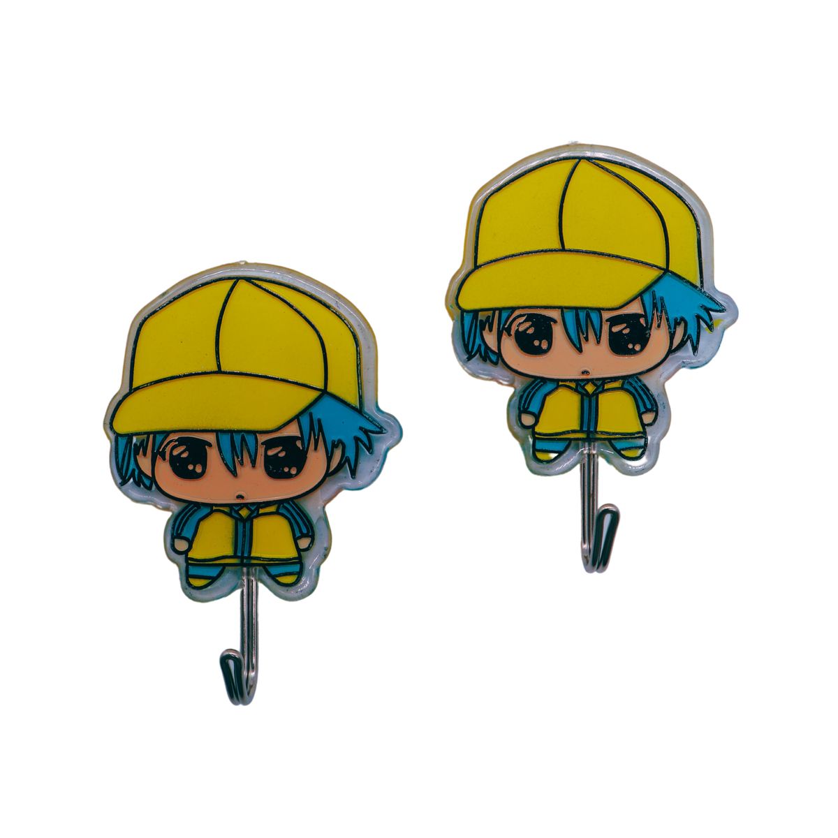 Self Adhesive Bad Boy Design Multi Purpose Novelty Hook Pack of 2