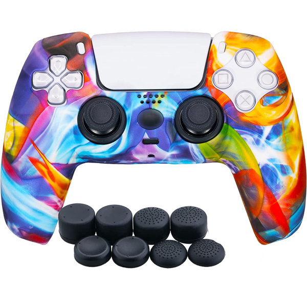 Silicone Case and Finger Grips for PS5 Controller