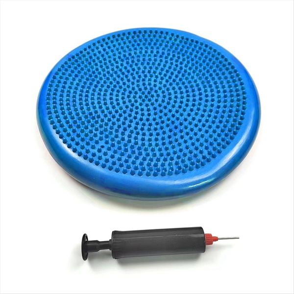 Blue Pvc Yoga Balance Mat Inflatable Massage Cushion
