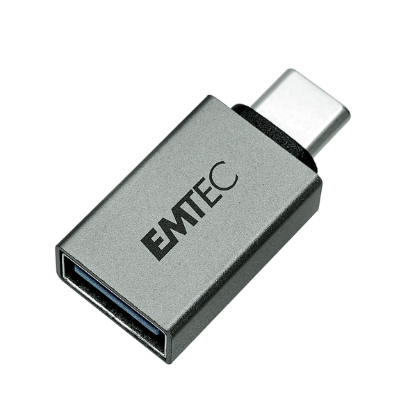 EMTEC USB Adapter with Metal Casing - Adapt from USB-A to USB-C | T600C