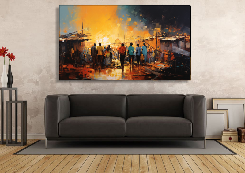 Canvas Wall Art - Bold Uprising Abstract - HC1056
