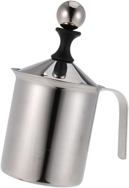 800cc Manual Milk Frother Handheld Stainless Steel Milk Bubbler