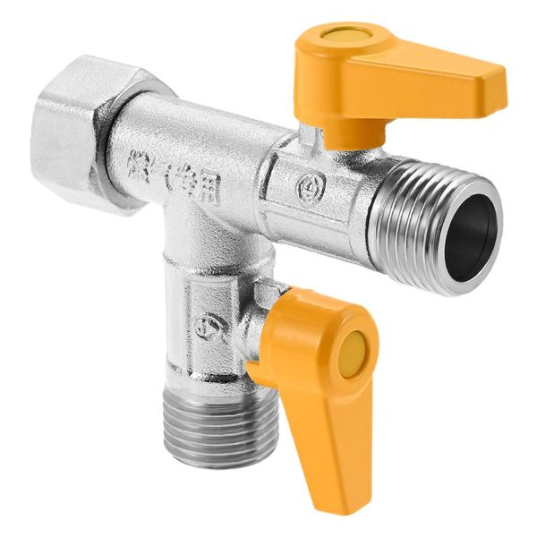 1PC 3 Way T Switching Valve Toilet Tap Faucet Connector G1/2 Water