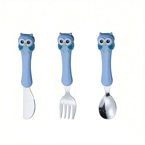 Children Spoon Forks Knife Box Kids Stainless Steel Kids Cutlery