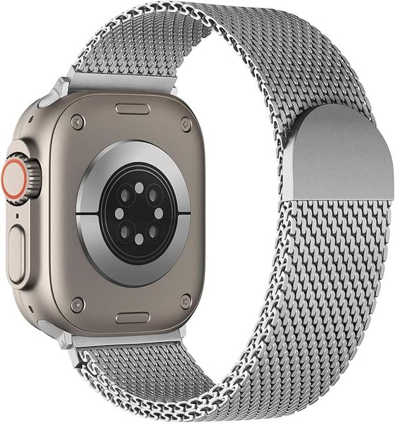 Milanese Mesh Loop Compatible with Apple Watch 49mm 46mm 45mm 44mm 42mm