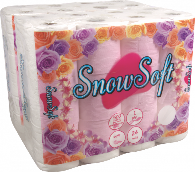 Snow Soft 1 Ply Virgin Toilet Paper (Bale 48's)
