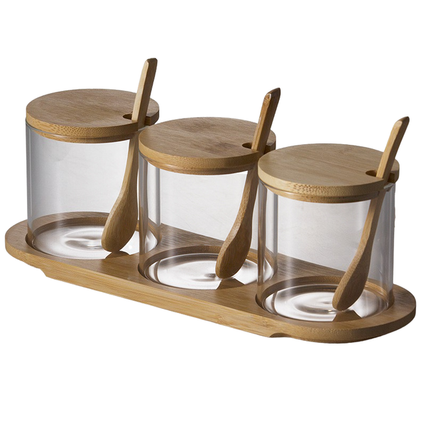 Trio Glass Storage Set for Household