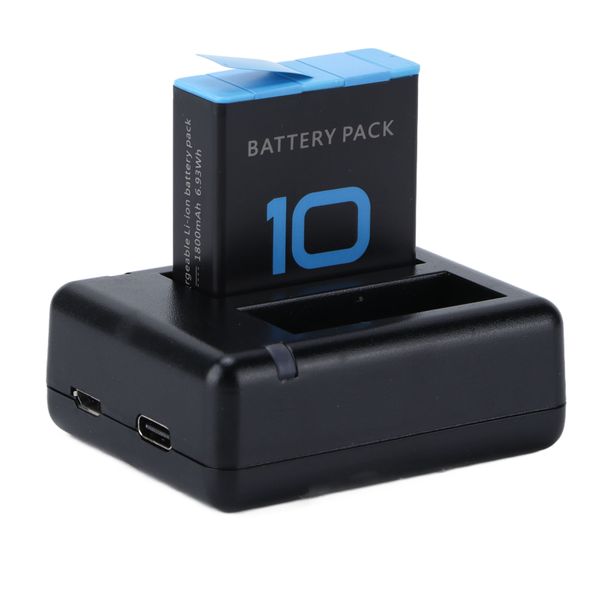 Dual Charger Compatible With Hero 9/10 Sports Cam