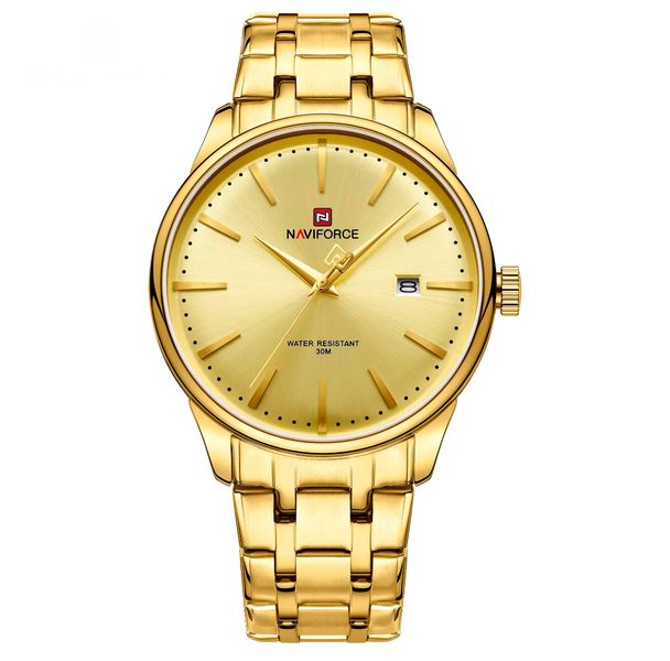 Naviforce Men Gold Watch image