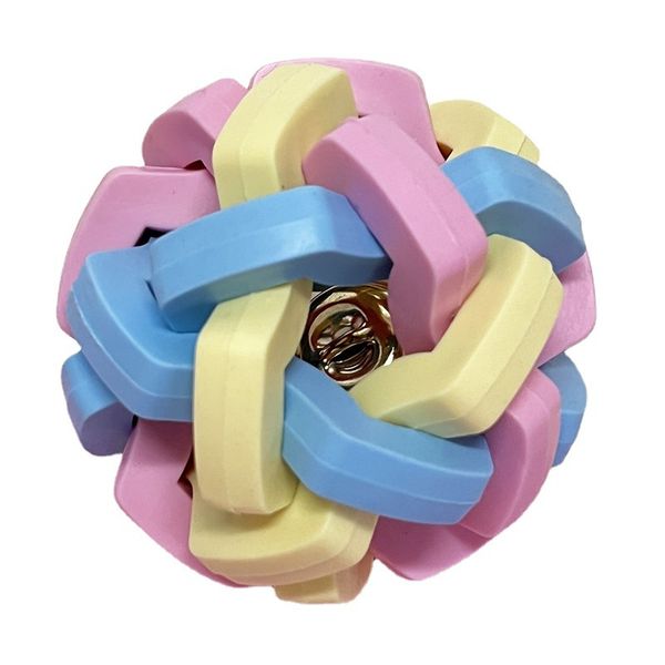 Colorful Bell Ball Knitted Toys For Pets
