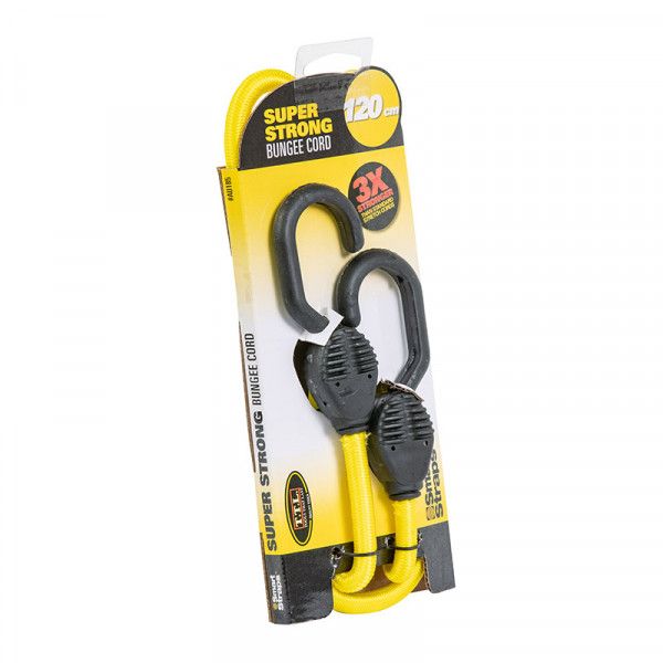SmartStraps 1.2m Superstrong Bungee Cords - Yellow - 1 Per Pack