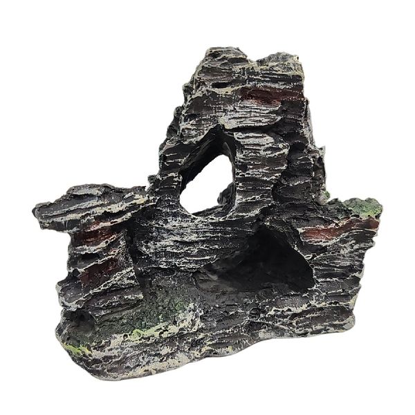 Aquarium Rocks Decor 10cm High x 10cm Wide x 5.5cm Design 2