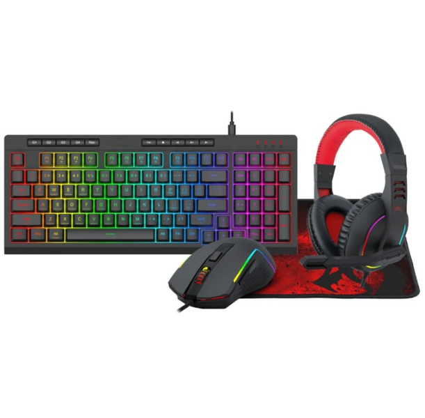 All-in-One RGB Gaming Kit - Keyboard, Mouse, Mousepad and Comfort Headset