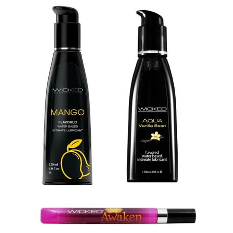 Wicked Adult Awaken Clitoral Toy Gel w Vanilla Bean Mango Lubes