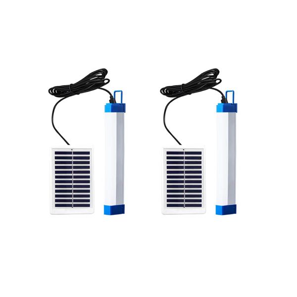 2 Pack 32cm Rechargeable Light 100W LED Light With Solar