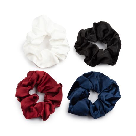 Great Empire Large Satin Silk Hair Scrunchies Set of 4 - School Colours |  Buy Online in South Africa 